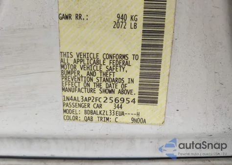 2015 Nissan Altima 2.5 Sv из США, поврежденный, VIN 1N4AL3AP2FC256954